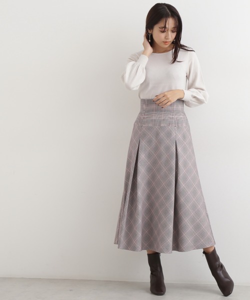 YLEVE】ウールカシミヤボートネックニット/ウールカシミヤニット