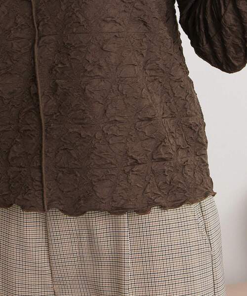 Cutie Blonde（キューティーブロンド）の「◆フクレメロウハイネックプルオーバー（Tシャツ/カットソー・レディース・ホワイト系/ブラック/ブラウン系・01/02/03）」の9枚目の写真