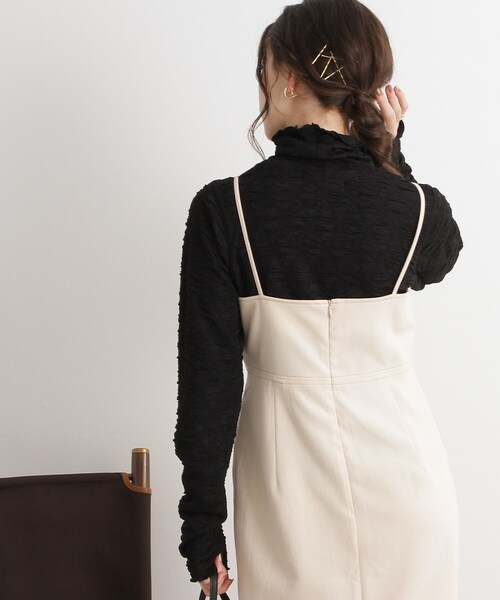 Cutie Blonde（キューティーブロンド）の「◆フクレメロウハイネックプルオーバー（Tシャツ/カットソー・レディース・ホワイト系/ブラック/ブラウン系・01/02/03）」の18枚目の写真