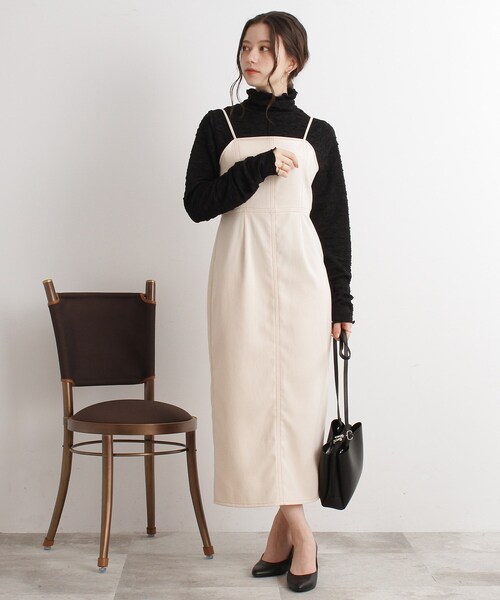 Cutie Blonde（キューティーブロンド）の「◆フクレメロウハイネックプルオーバー（Tシャツ/カットソー・レディース・ホワイト系/ブラック/ブラウン系・01/02/03）」の21枚目の写真