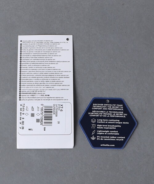 SALOMON（サロモン）の「＜Salomon＞ XT-6/スニーカー（スニーカー・メンズ・ナチュラル/ブラック・27cm/26.5cm/28cm/26cm/27.5cm）」の10枚目の写真