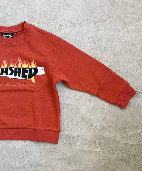 THRASHER(スラッシャー)の「【THRASHER】プリントスウェット(100~160cm)(スウェット・キッズ・チャコール/オレンジ/オフホワイト・100/110/120/130/140/150/160)」の4枚目の写真