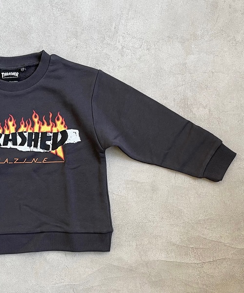THRASHER(スラッシャー)の「【THRASHER】プリントスウェット(100~160cm)(スウェット・キッズ・チャコール/オレンジ/オフホワイト・100/110/120/130/140/150/160)」の6枚目の写真