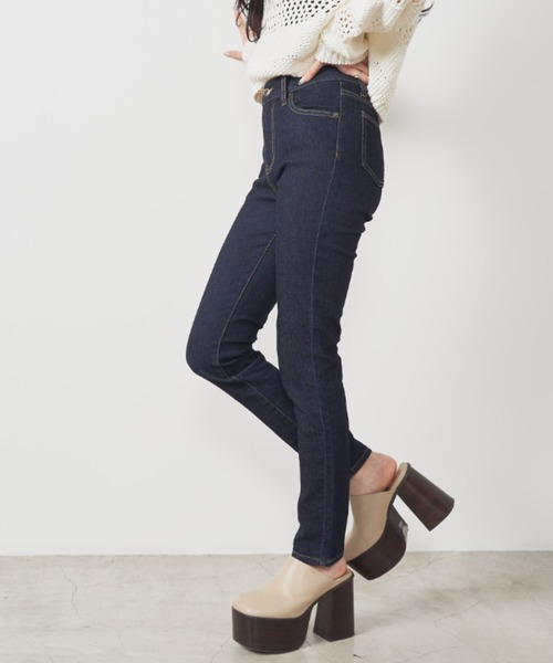 OLUPIC(オルピック)の「OLUPIC/【WEB限定】ハイウエストスキニーパンツ(デニムパンツ・レディース・ダークインディゴブルー/インディゴブルー・SMALL/X-LARGE/LARGE/MEDIUM)」の10枚目の写真