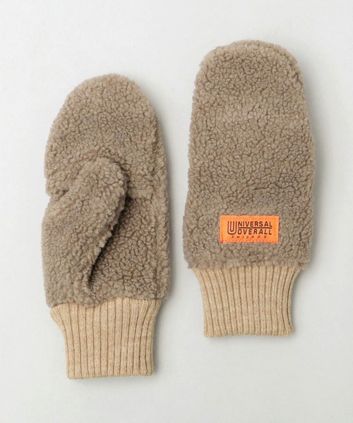 UNIVERSAL OVERALL(ユニバーサルオーバーオール)の「UNIVERSAL OVERALL / ユニバーサルオーバーオール / シープボア コーデュロイ ミトン グローブ / 手袋 / ダイレクトタッチ仕様 / スマホ対応(手袋・レディース・ブラック系その他/ベージュ系その他/ベージュ/グレー・FREE)」の7枚目の写真