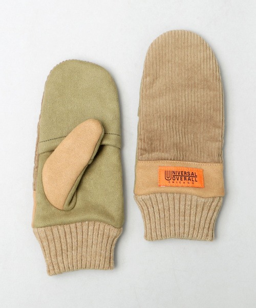 UNIVERSAL OVERALL(ユニバーサルオーバーオール)の「UNIVERSAL OVERALL / ユニバーサルオーバーオール / シープボア コーデュロイ ミトン グローブ / 手袋 / ダイレクトタッチ仕様 / スマホ対応(手袋・レディース・ブラック系その他/ベージュ系その他/ベージュ/グレー・FREE)」の8枚目の写真