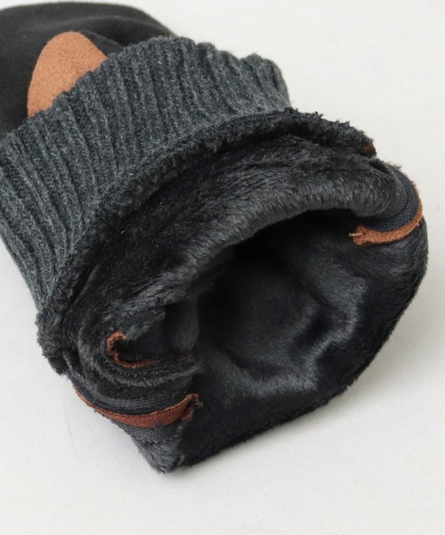 UNIVERSAL OVERALL(ユニバーサルオーバーオール)の「UNIVERSAL OVERALL / ユニバーサルオーバーオール / シープボア コーデュロイ ミトン グローブ / 手袋 / ダイレクトタッチ仕様 / スマホ対応(手袋・レディース・ブラック系その他/ベージュ系その他/ベージュ/グレー・FREE)」の14枚目の写真