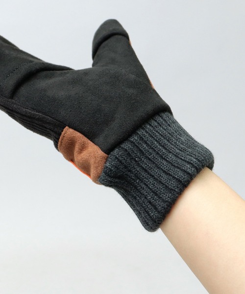 UNIVERSAL OVERALL(ユニバーサルオーバーオール)の「UNIVERSAL OVERALL / ユニバーサルオーバーオール / シープボア コーデュロイ ミトン グローブ / 手袋 / ダイレクトタッチ仕様 / スマホ対応(手袋・レディース・ブラック系その他/ベージュ系その他/ベージュ/グレー・FREE)」の15枚目の写真