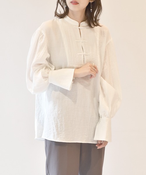 w closet(ダブルクローゼット)の「長袖ブラウス(シャツ/ブラウス・レディース・イエロー・FREE)」の4枚目の写真