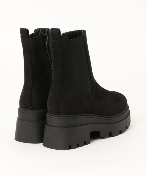 Mafmof(マフモフ)の「Mafmof(マフモフ)厚底トラックソールサイドゴアブーツ(ブーツ・レディース・ブラック/ブラック系その他/ダークブラウン/ホワイト・S/M/L/LL)」の6枚目の写真