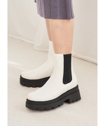 Mafmof | Mafmof(マフモフ)厚底トラックソールサイドゴアブーツ(ブーツ)