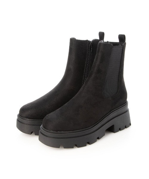 Mafmof(マフモフ)の「Mafmof(マフモフ)厚底トラックソールサイドゴアブーツ(ブーツ・レディース・ブラック/ブラック系その他/ダークブラウン/ホワイト・S/M/L/LL)」の20枚目の写真