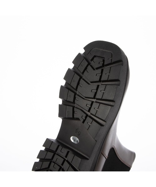 Mafmof(マフモフ)の「Mafmof(マフモフ)厚底トラックソールサイドゴアブーツ(ブーツ・レディース・ブラック/ブラック系その他/ダークブラウン/ホワイト・S/M/L/LL)」の9枚目の写真