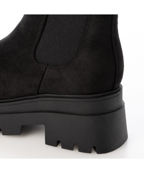 Mafmof(マフモフ)の「Mafmof(マフモフ)厚底トラックソールサイドゴアブーツ(ブーツ・レディース・ブラック/ブラック系その他/ダークブラウン/ホワイト・S/M/L/LL)」の11枚目の写真