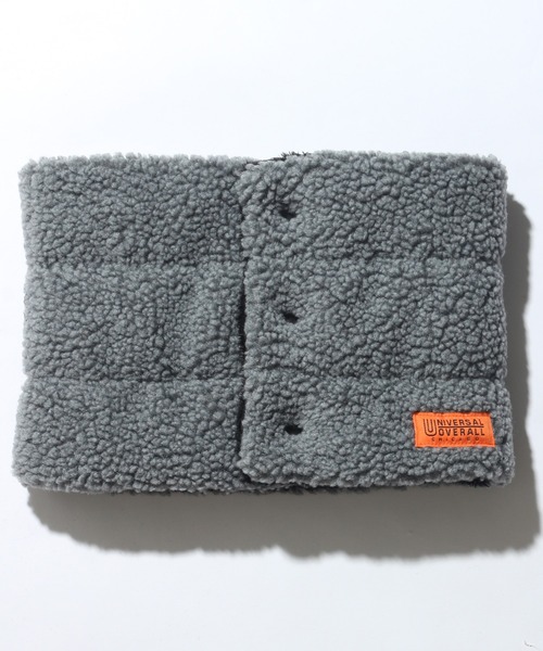 UNIVERSAL OVERALL（ユニバーサルオーバーオール）の「【UNIVERSAL OVERALL/ユニバーサルオーバーオール】ボアボタンネックウォーマー（ネックウォーマー/スヌード・メンズ・グレー/ダークグリーン/ベージュ/ブラウン/ブラック/チャコールグレー・FREE）」の3枚目の写真