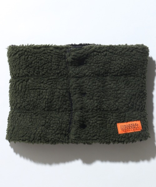 UNIVERSAL OVERALL（ユニバーサルオーバーオール）の「【UNIVERSAL OVERALL/ユニバーサルオーバーオール】ボアボタンネックウォーマー（ネックウォーマー/スヌード・メンズ・グレー/ダークグリーン/ベージュ/ブラウン/ブラック/チャコールグレー・FREE）」の6枚目の写真