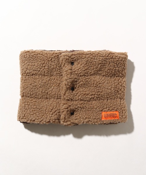 UNIVERSAL OVERALL（ユニバーサルオーバーオール）の「【UNIVERSAL OVERALL/ユニバーサルオーバーオール】ボアボタンネックウォーマー（ネックウォーマー/スヌード・メンズ・グレー/ダークグリーン/ベージュ/ブラウン/ブラック/チャコールグレー・FREE）」の13枚目の写真