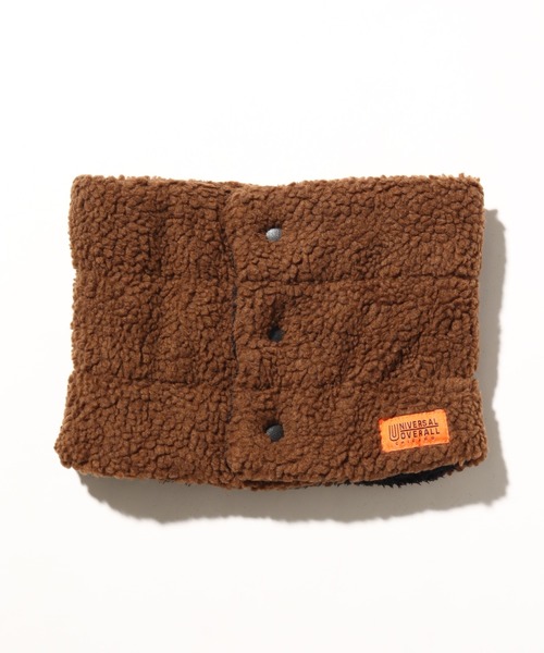 UNIVERSAL OVERALL（ユニバーサルオーバーオール）の「【UNIVERSAL OVERALL/ユニバーサルオーバーオール】ボアボタンネックウォーマー（ネックウォーマー/スヌード・メンズ・グレー/ダークグリーン/ベージュ/ブラウン/ブラック/チャコールグレー・FREE）」の9枚目の写真