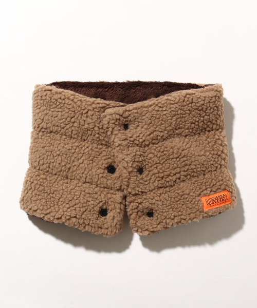 UNIVERSAL OVERALL（ユニバーサルオーバーオール）の「【UNIVERSAL OVERALL/ユニバーサルオーバーオール】ボアボタンネックウォーマー（ネックウォーマー/スヌード・メンズ・グレー/ダークグリーン/ベージュ/ブラウン/ブラック/チャコールグレー・FREE）」の14枚目の写真