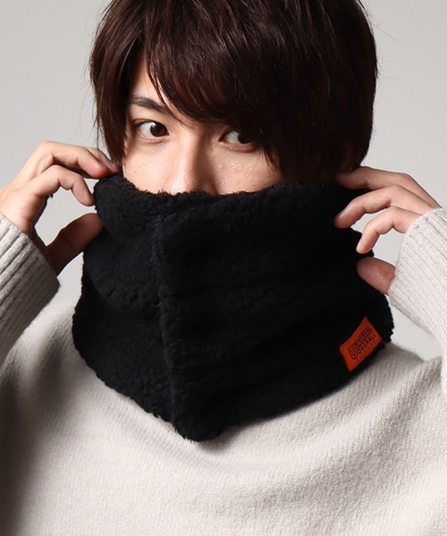 UNIVERSAL OVERALL（ユニバーサルオーバーオール）の「【UNIVERSAL OVERALL/ユニバーサルオーバーオール】ボアボタンネックウォーマー（ネックウォーマー/スヌード・メンズ・グレー/ダークグリーン/ベージュ/ブラウン/ブラック/チャコールグレー・FREE）」の22枚目の写真