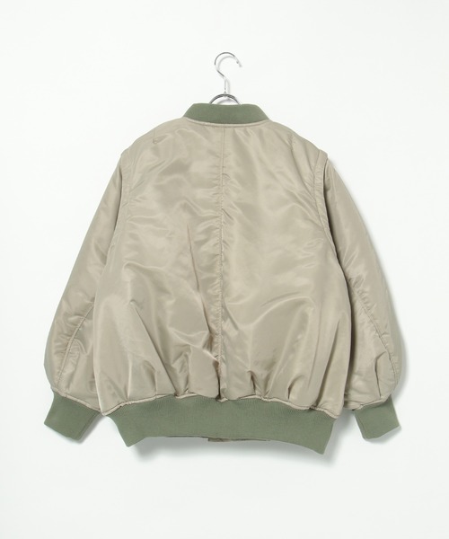 notch.（ノッチ）の「２ＷＡＹバルーンＭＡ－１（MA-1・レディース・ダークグリーン/ブラック/オリーブ・MEDIUM）」の7枚目の写真