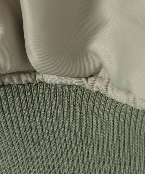 notch.（ノッチ）の「２ＷＡＹバルーンＭＡ－１（MA-1・レディース・ダークグリーン/ブラック/オリーブ・MEDIUM）」の15枚目の写真