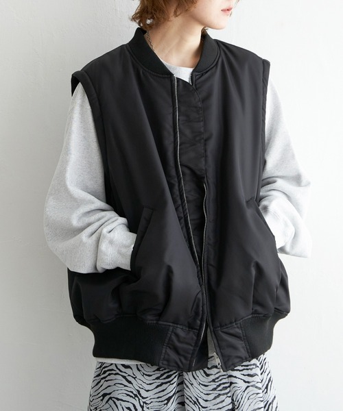 notch.（ノッチ）の「２ＷＡＹバルーンＭＡ－１（MA-1・レディース・ダークグリーン/ブラック/オリーブ・MEDIUM）」の22枚目の写真