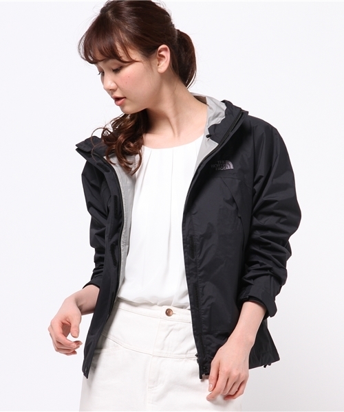 THE NORTH FACE（ザノースフェイス）の「★★THE NORTH FACE:アウトドアパーカー（ブルゾン・レディース・ライトグレー/ブラック/ライトグリーン・ONE SIZE）」の2枚目の写真