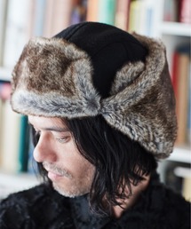 ADAM PATEK(A_pebN)́yADAMPATEKzfleece fur flight cap /t@[tt[XtCgLbv(Lbv)