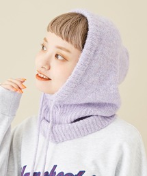 CUBE SUGAR（キューブシュガー）の「無地ニットフードバラクラバ（ネックウォーマー/スヌード）」