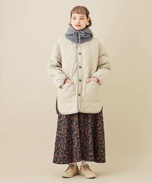 CUBE SUGAR（キューブシュガー）の「無地ニットフードバラクラバ（ネックウォーマー/スヌード・レディース・ラベンダー/トップグレー/ブラック/モカ・M）」の13枚目の写真