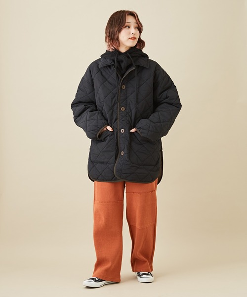 CUBE SUGAR（キューブシュガー）の「無地ニットフードバラクラバ（ネックウォーマー/スヌード・レディース・ラベンダー/トップグレー/ブラック/モカ・M）」の14枚目の写真