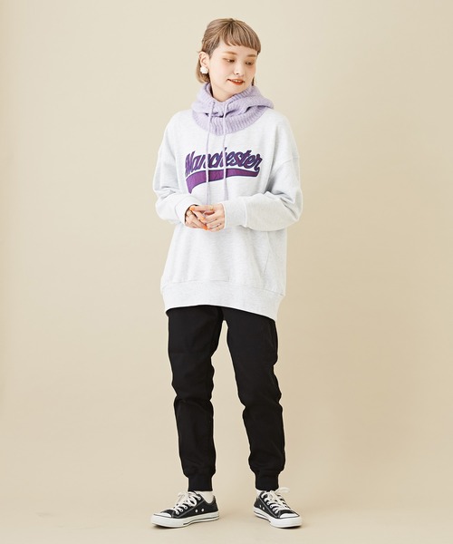 CUBE SUGAR（キューブシュガー）の「無地ニットフードバラクラバ（ネックウォーマー/スヌード・レディース・ラベンダー/トップグレー/ブラック/モカ・M）」の16枚目の写真