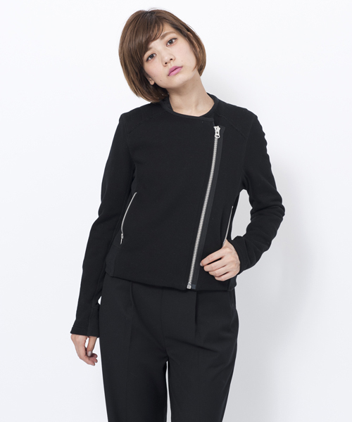 MILKFED.（ミルクフェド）の「SWEAT NO COLLAR RIDERS（パーカー・レディース・ブラック/ネイビー・MEDIUM/SMALL）」の7枚目の写真