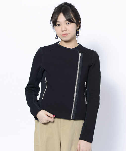 MILKFED.（ミルクフェド）の「SWEAT NO COLLAR RIDERS（パーカー・レディース・ブラック/ネイビー・MEDIUM/SMALL）」の3枚目の写真