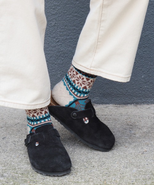 rasox(ラソックス)の「rasox(ラソックス)/ スノージャガード・クルー(ソックス/靴下・レディース・チャコール/レッド/ベージュ/グレー・SMALL/MEDIUM/LARGE)」の3枚目の写真