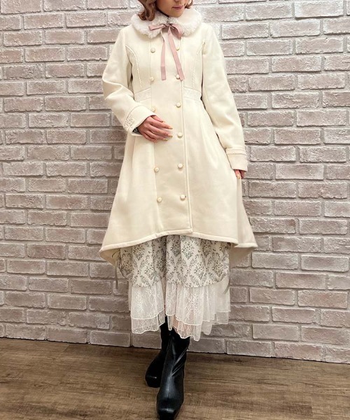 【axes femme】フィッシュテールコート axes femme受注生産ボルドーレッドフィッシュテールコート