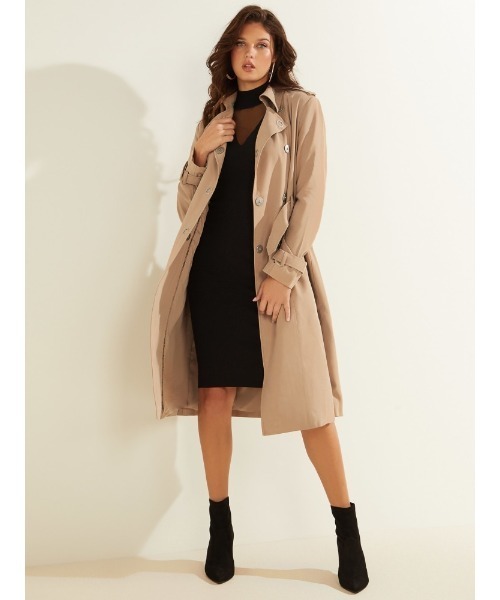 Guess（ゲス）の「Gemma Trench（トレンチコート・レディース・ベージュ・SMALL/MEDIUM/X-SMALL）」の4枚目の写真