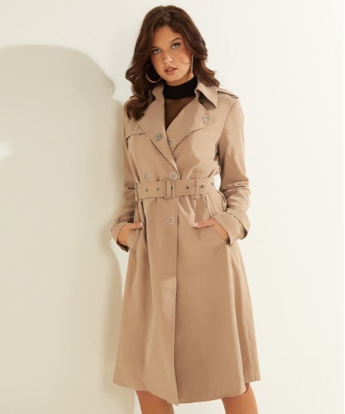 Guess（ゲス）の「Gemma Trench（トレンチコート・レディース・ベージュ・SMALL/MEDIUM/X-SMALL）」の3枚目の写真