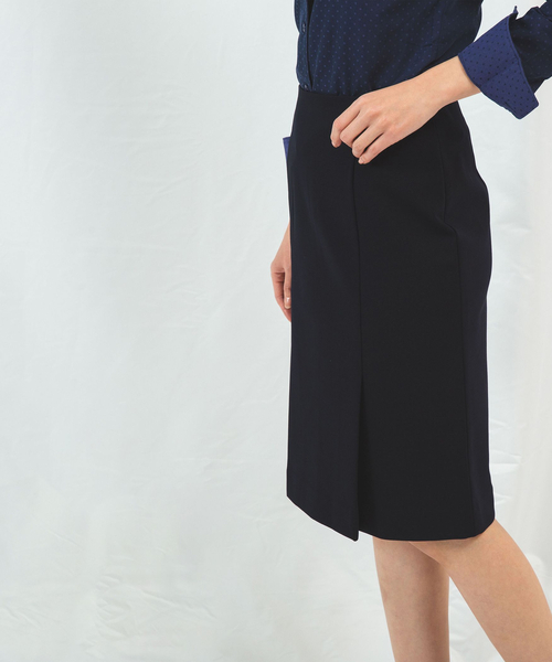 NARACAMICIE（ナラカミーチェ）の「《セットアップスーツ対応》ポンチタイトスカート（スカート・レディース・グレー/ブルー・M/L/S）」の2枚目の写真