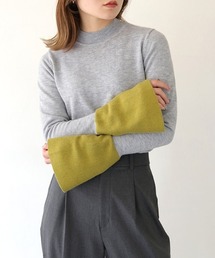 HER CLOSET |  【HER CLOSET】WEB限定配色ベルスリーブニット WEB LIMITED COLOR BLOCK BELL SLEEVE KNIT(ニット/セーター)