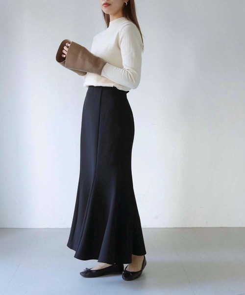 HER CLOSET（ハークローゼット）の「 【HER CLOSET】WEB限定配色ベルスリーブニット WEB LIMITED COLOR BLOCK BELL SLEEVE KNIT（ニット/セーター・レディース・アイボリー/グレー/ブルー・M）」の9枚目の写真