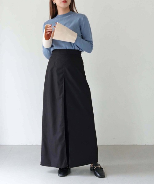 HER CLOSET（ハークローゼット）の「 【HER CLOSET】WEB限定配色ベルスリーブニット WEB LIMITED COLOR BLOCK BELL SLEEVE KNIT（ニット/セーター・レディース・アイボリー/グレー/ブルー・M）」の15枚目の写真
