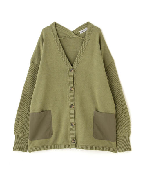 AVIREX(アヴィレックス)の「NEW BACK V NECK CARDIGAN/ バックVネックカーディガン(カーディガン/ボレロ・レディース・オリーブ系/ブルー/その他5・F)」の17枚目の写真