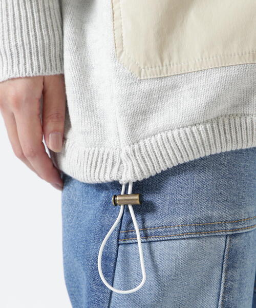 AVIREX(アヴィレックス)の「NEW BACK V NECK CARDIGAN/ バックVネックカーディガン(カーディガン/ボレロ・レディース・オリーブ系/ブルー/その他5・F)」の8枚目の写真