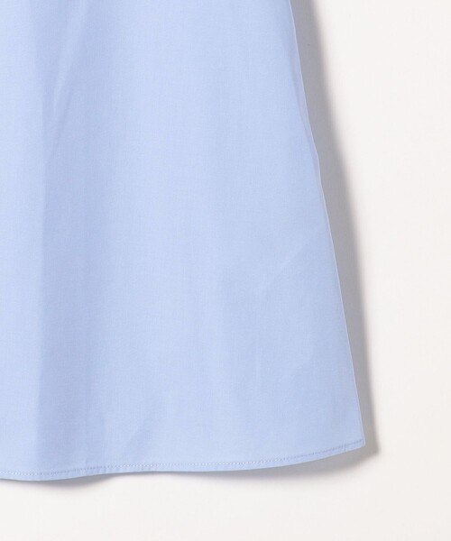 SHIPS any（シップス エニィ）の「SHIPS any:〈洗濯機可能〉REPREVE ショルダー フリル チュニック シャツ（シャツ/ブラウス・レディース・ブルー/ライトブルー・ONE SIZE）」の7枚目の写真