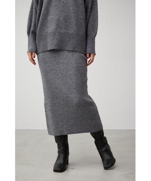 RIB KNIT TIGHT SKIRT/リブニットタイトスカート（スカート）｜AZUL BY