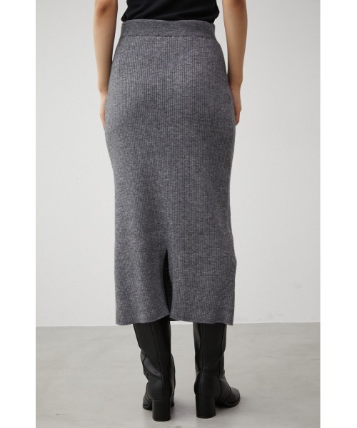 AZUL by moussy（アズールバイマウジー）の「RIB KNIT TIGHT SKIRT/リブニットタイトスカート（スカート・レディース・ライトベージュ/グレー/ブラック・SMALL/MEDIUM）」の16枚目の写真