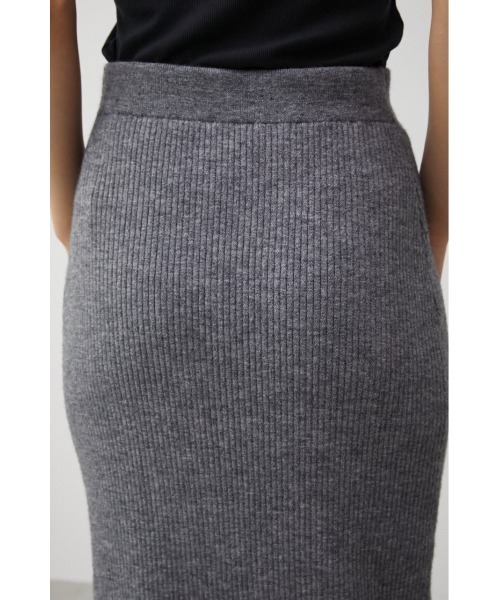 AZUL by moussy（アズールバイマウジー）の「RIB KNIT TIGHT SKIRT/リブニットタイトスカート（スカート・レディース・ライトベージュ/グレー/ブラック・SMALL/MEDIUM）」の14枚目の写真