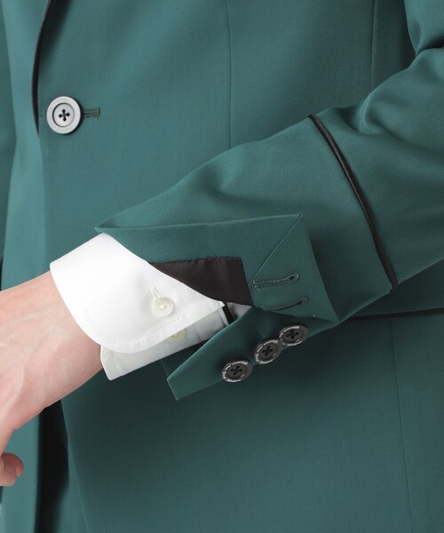 Education from Youngmachines（エデュケーションフロムヤングマシーン）の「【Education from Youngmachines】シルクブレード ジャケット（テーラードジャケット・メンズ・グリーン系その他2/ブラック・S/L/M）」の9枚目の写真